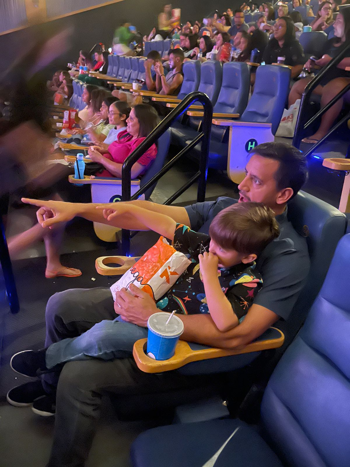 With Dom at the cinema